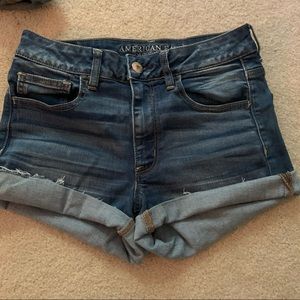 Stretchy jean shorts